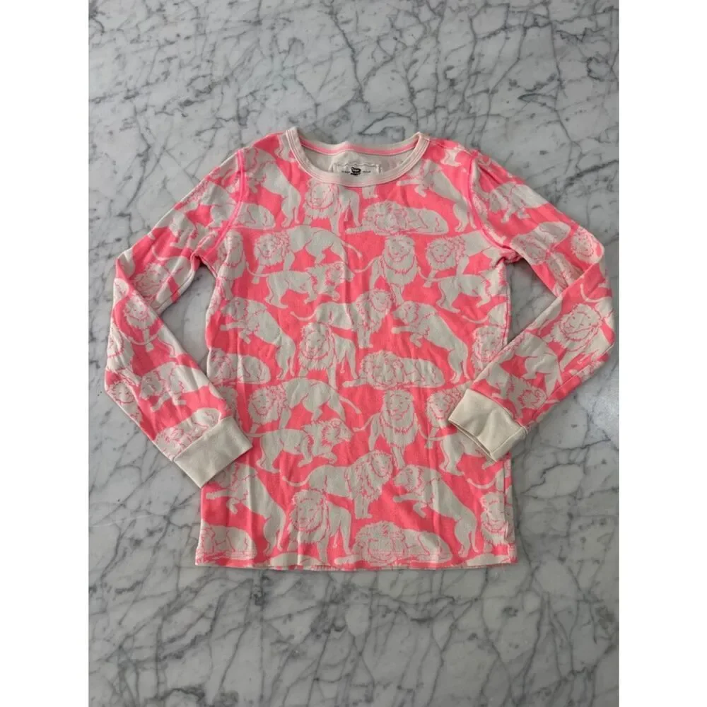 Crewcuts Hot Pink Lion Sz 10 Pajama Set